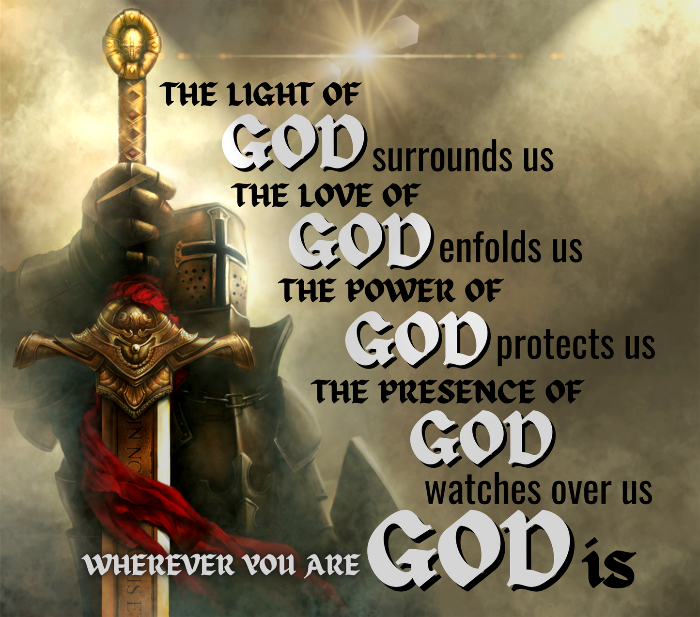 #100 The Light of GOD Tumbler