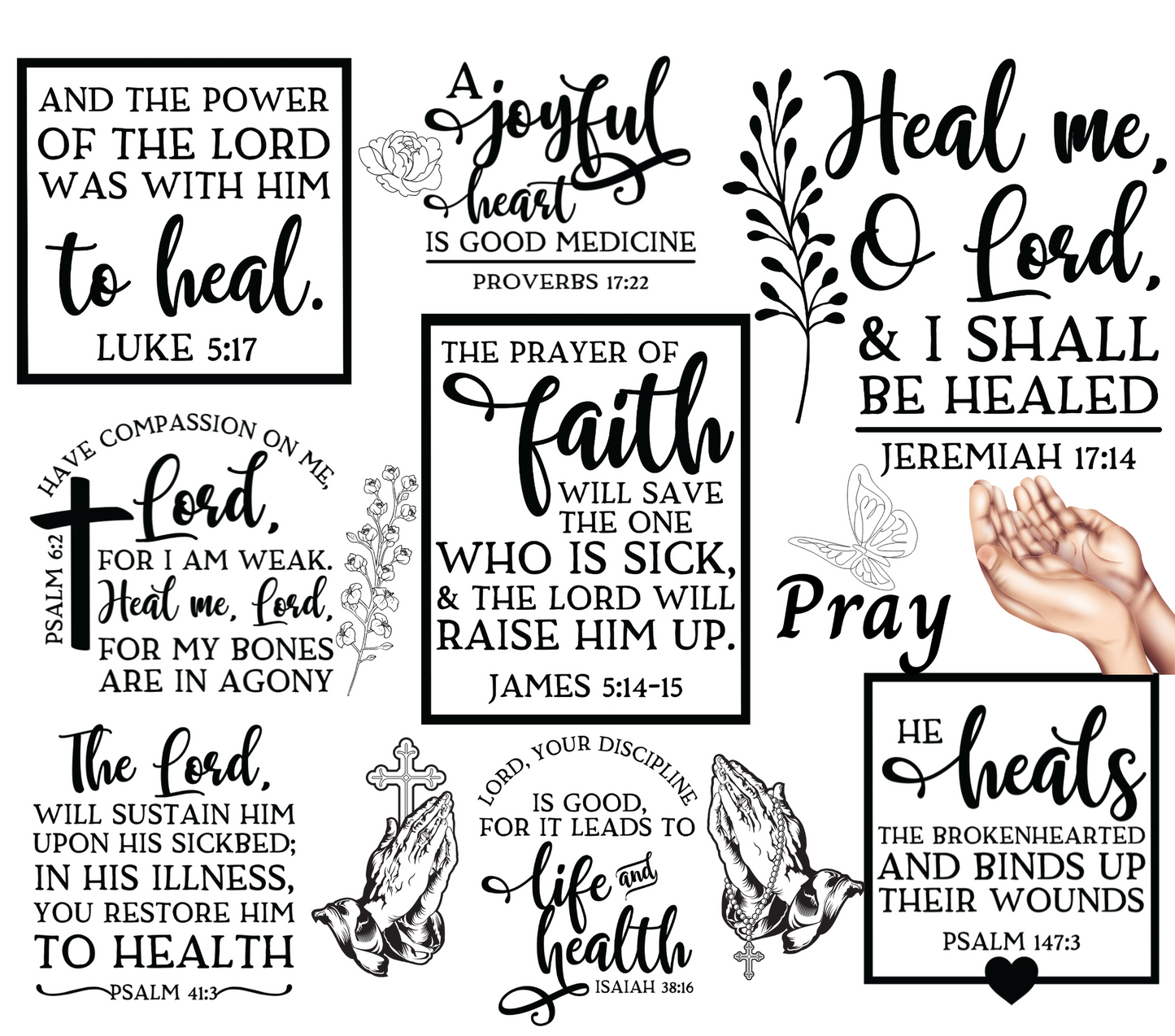 #105 Healing Bible Verses Tumbler