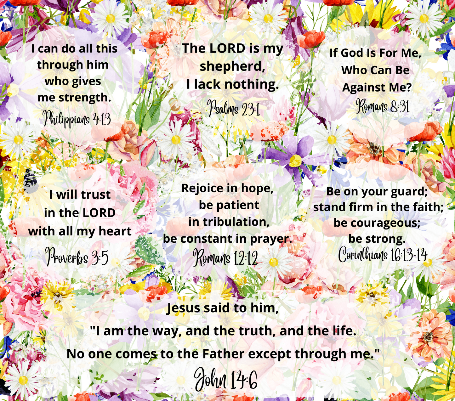 #111 SCRIPTURE Affirmations Tumbler