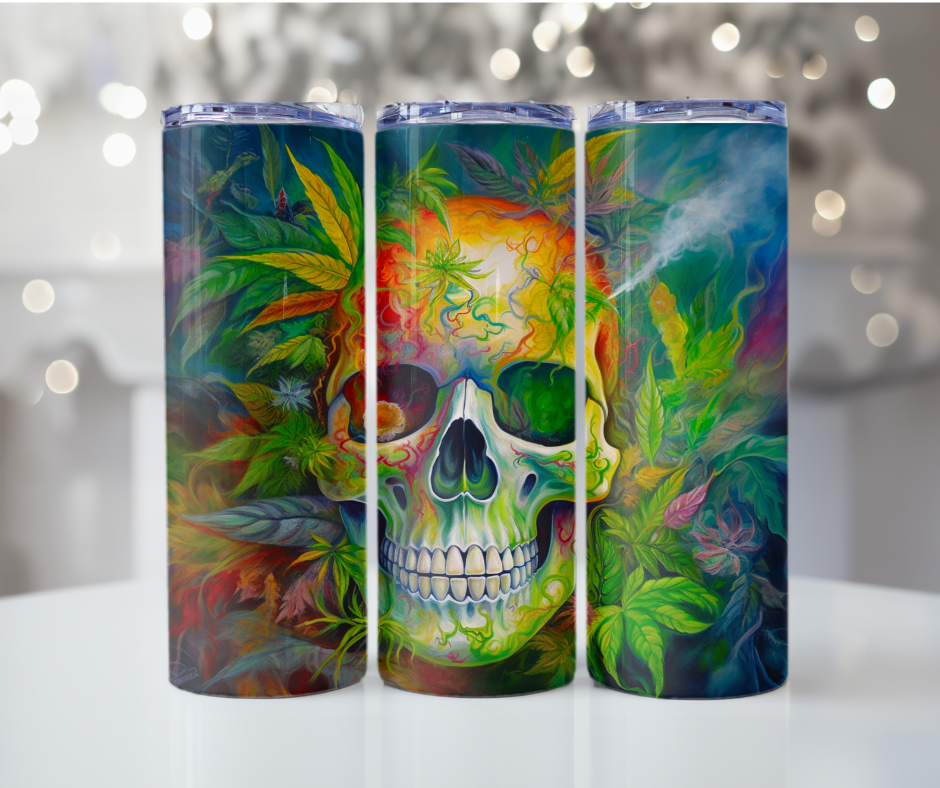 #114 Colorful Skull Weed