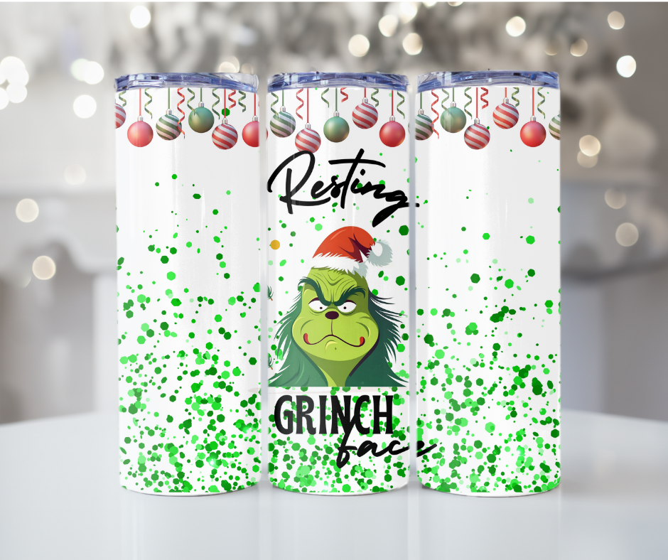 #119 Resting Grinch Face Tumbler