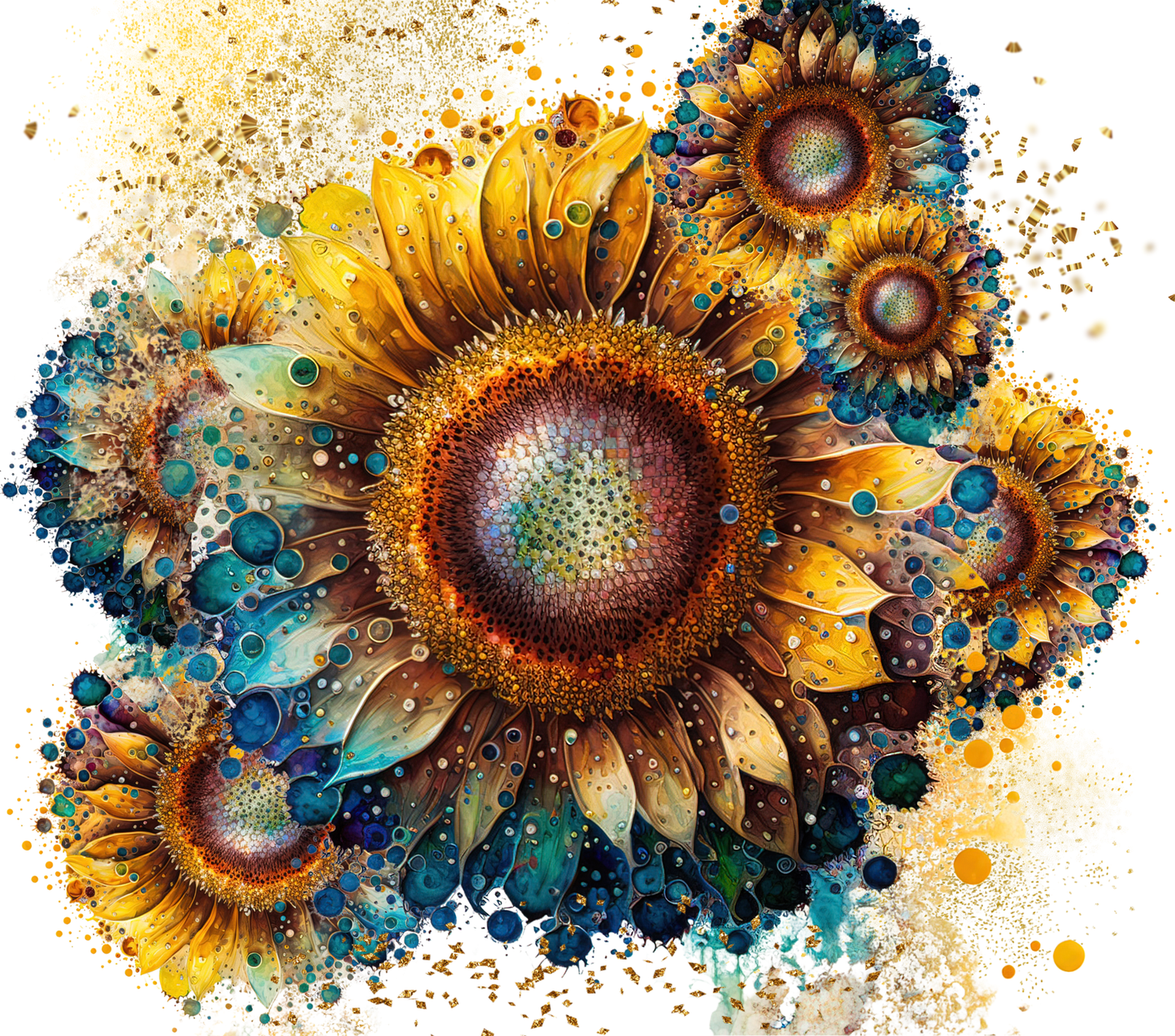 #128 Sunflower Ink Tumbler