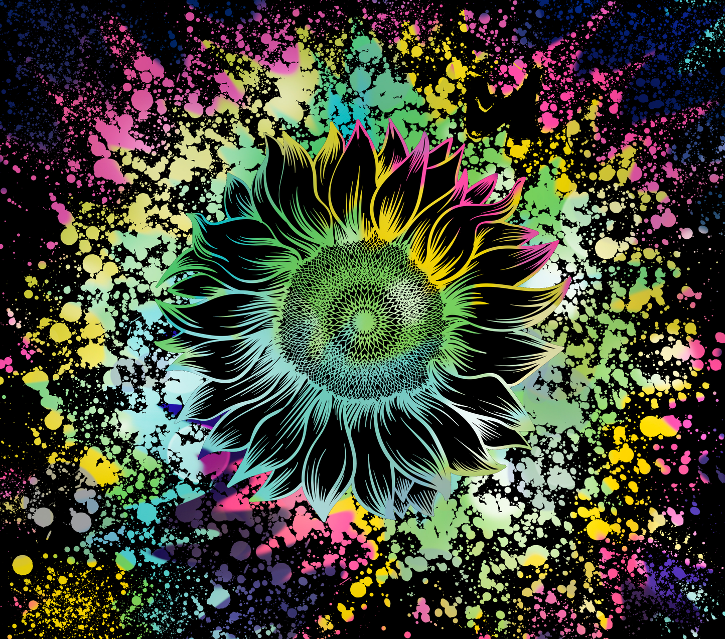#131 Sunflower Splash Tumbler