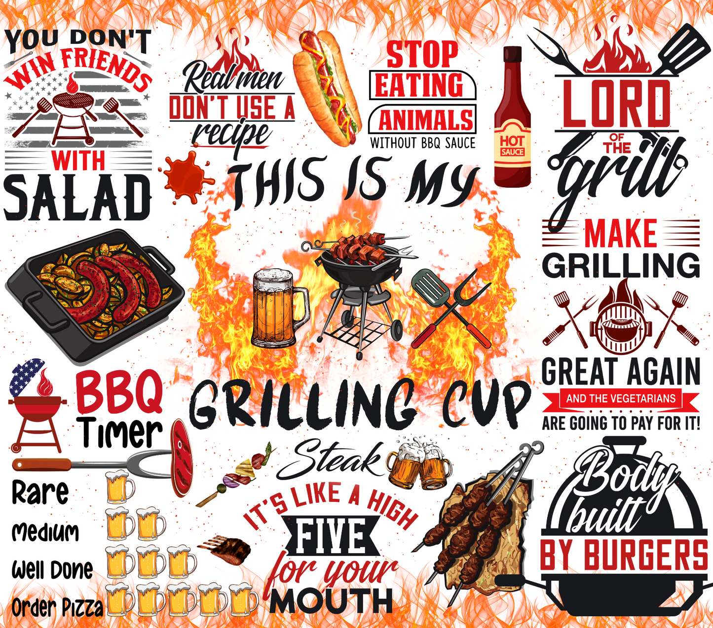 #134 Funny Grill Tumbler