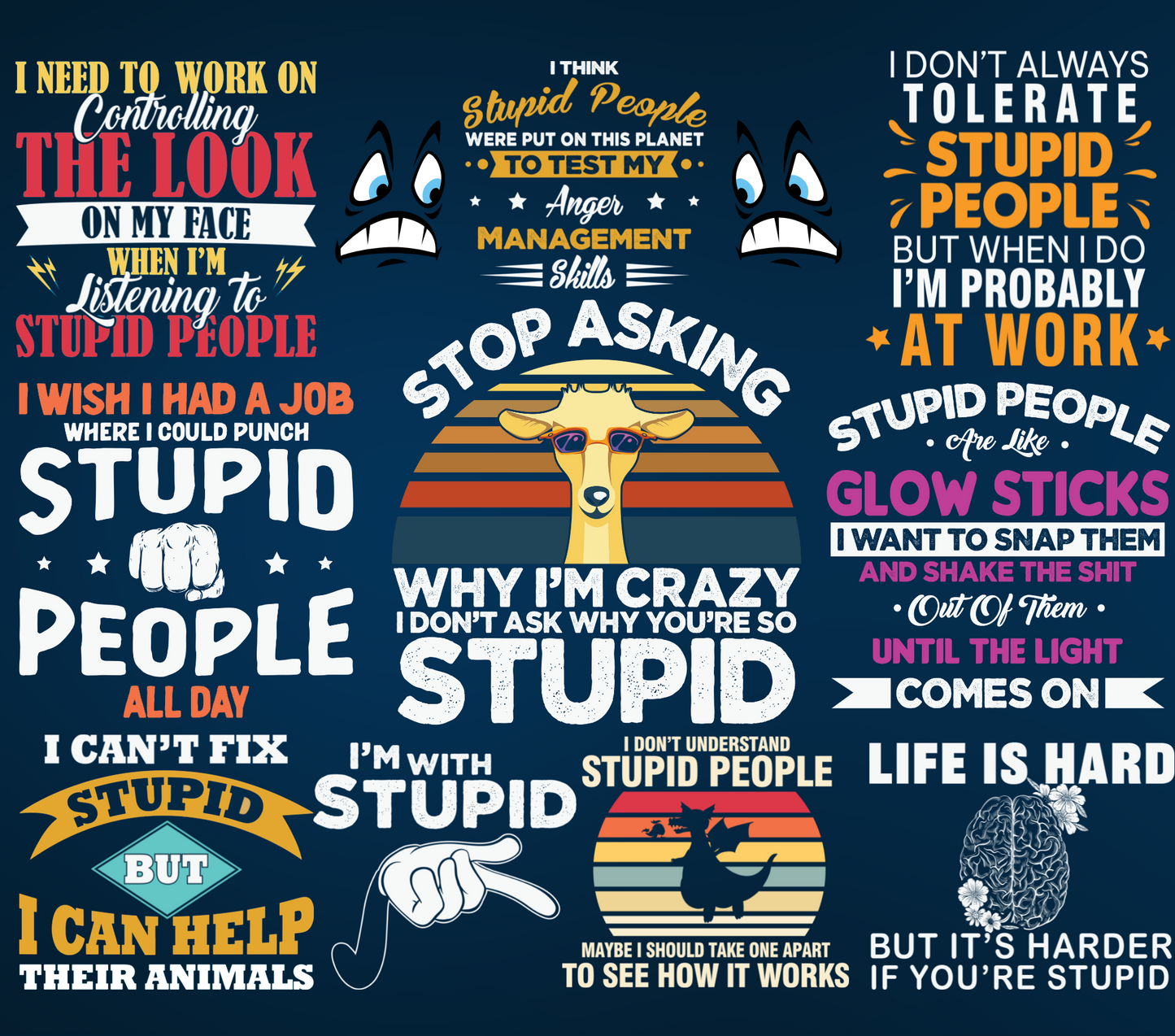 #143 Stop Asking Why I'm Crazy, You're Stupid Tumbler