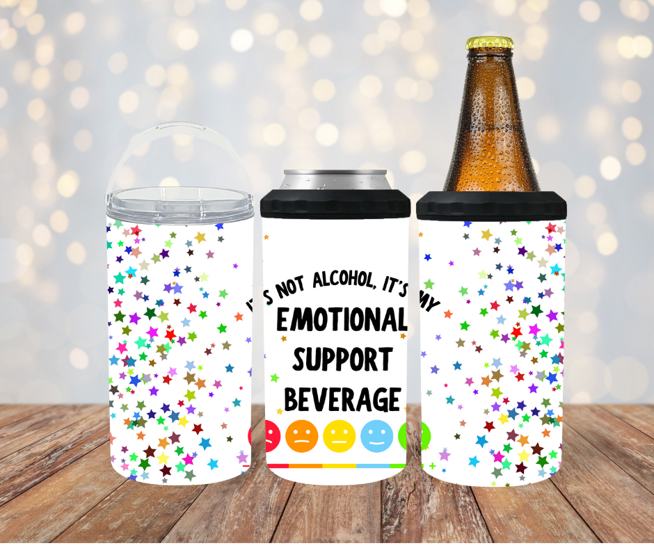 #164 Emotional Support Beverage Stars Can Cooler
