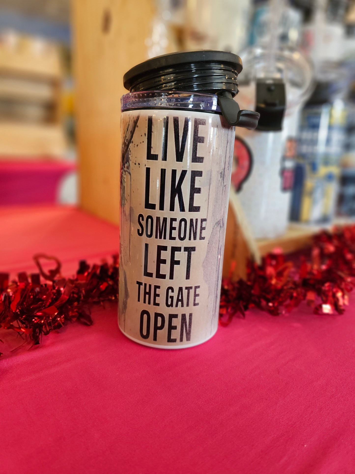 #461 Live Like Someone Left The Gate Open Can Cooler