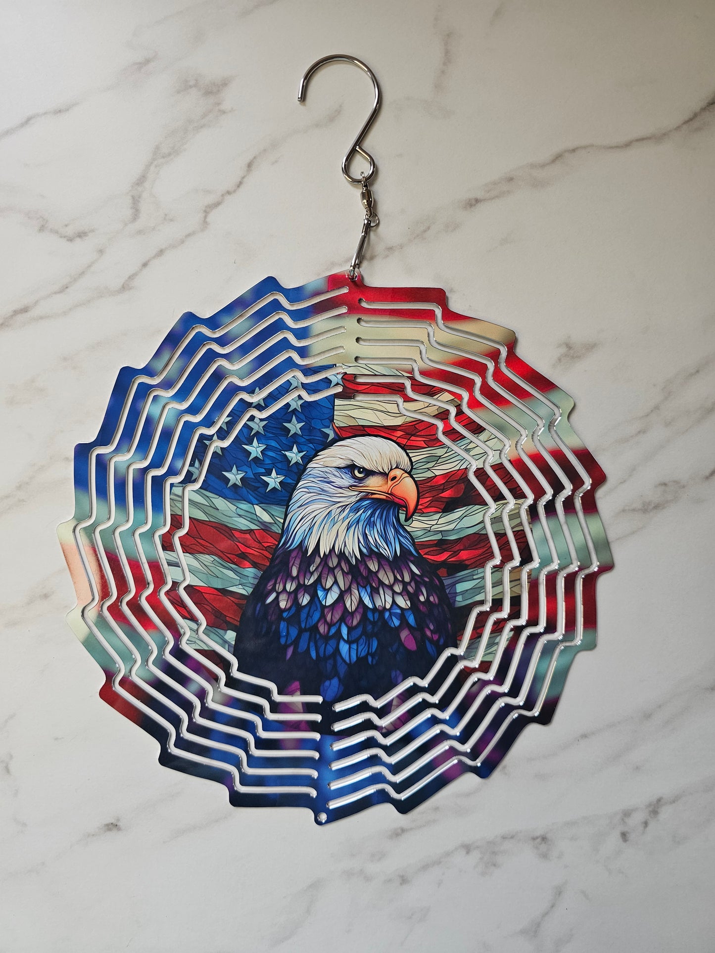 #521 American Eagle Wind Spinner - 8 inch