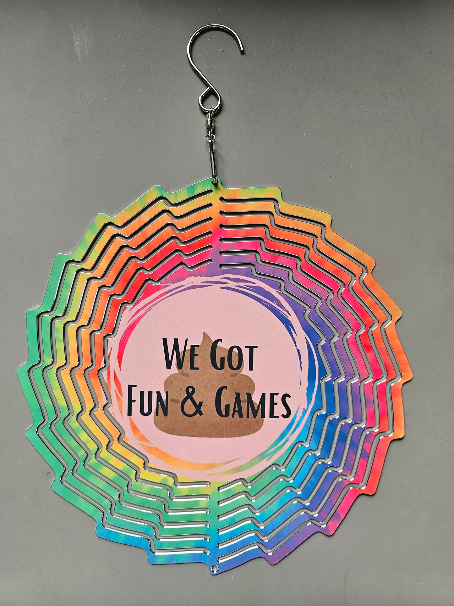 #527 Welcome to the Sh#t Show Wind Spinner - 8 inch