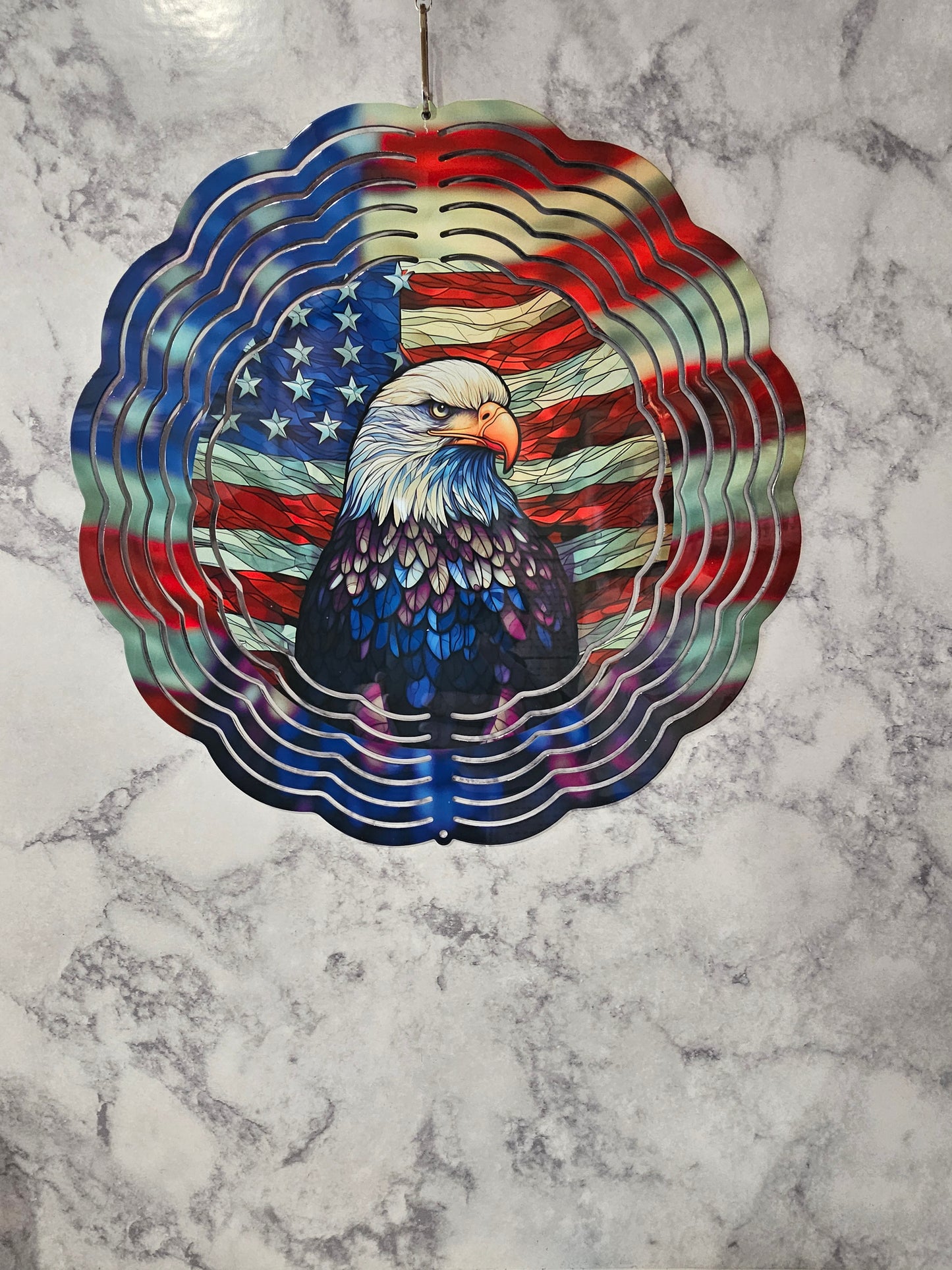#534 American Eagle Wind Spinner- 10 Inch