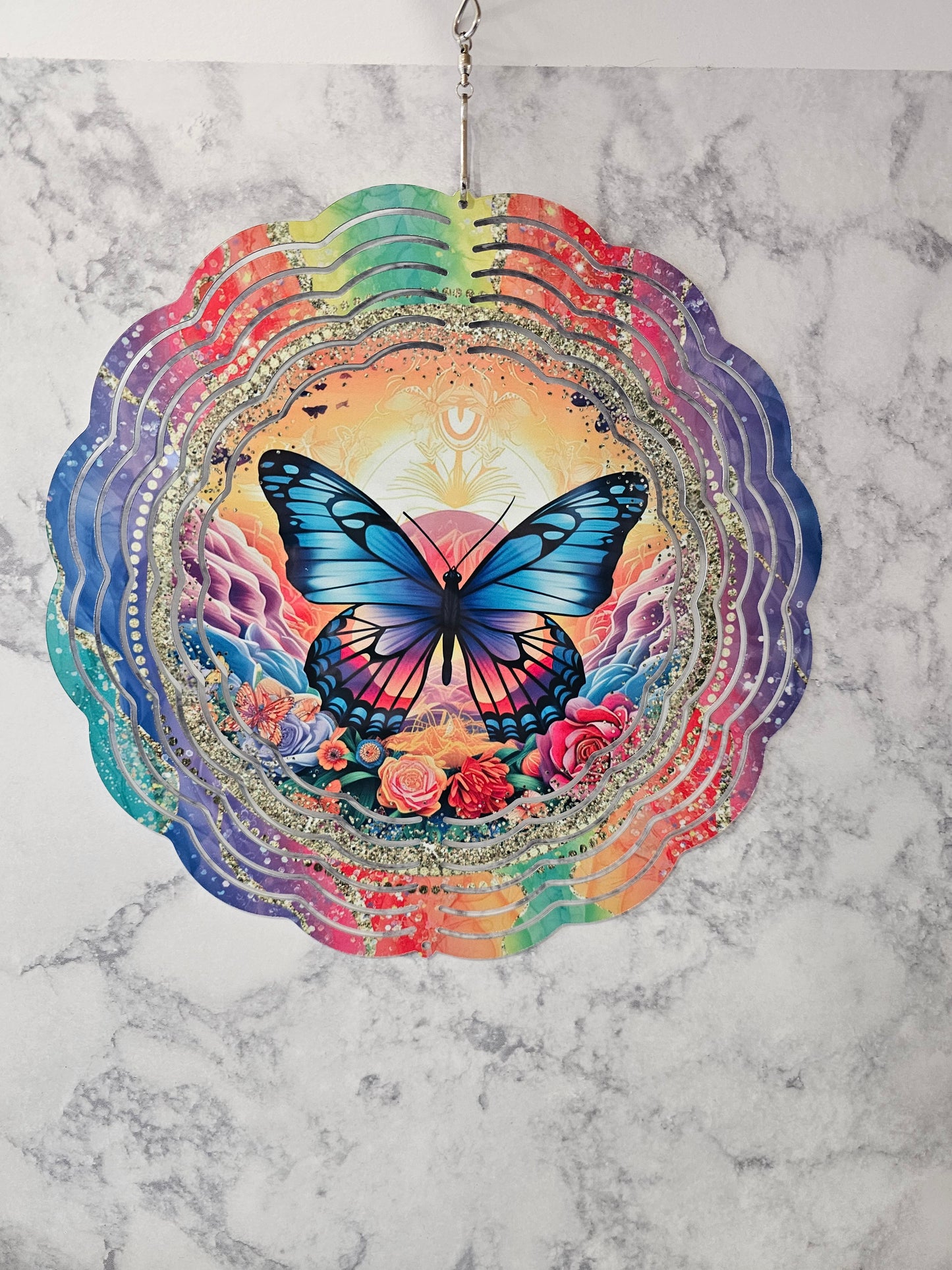 #531 Butterfly Wind Spinner- 10 Inch