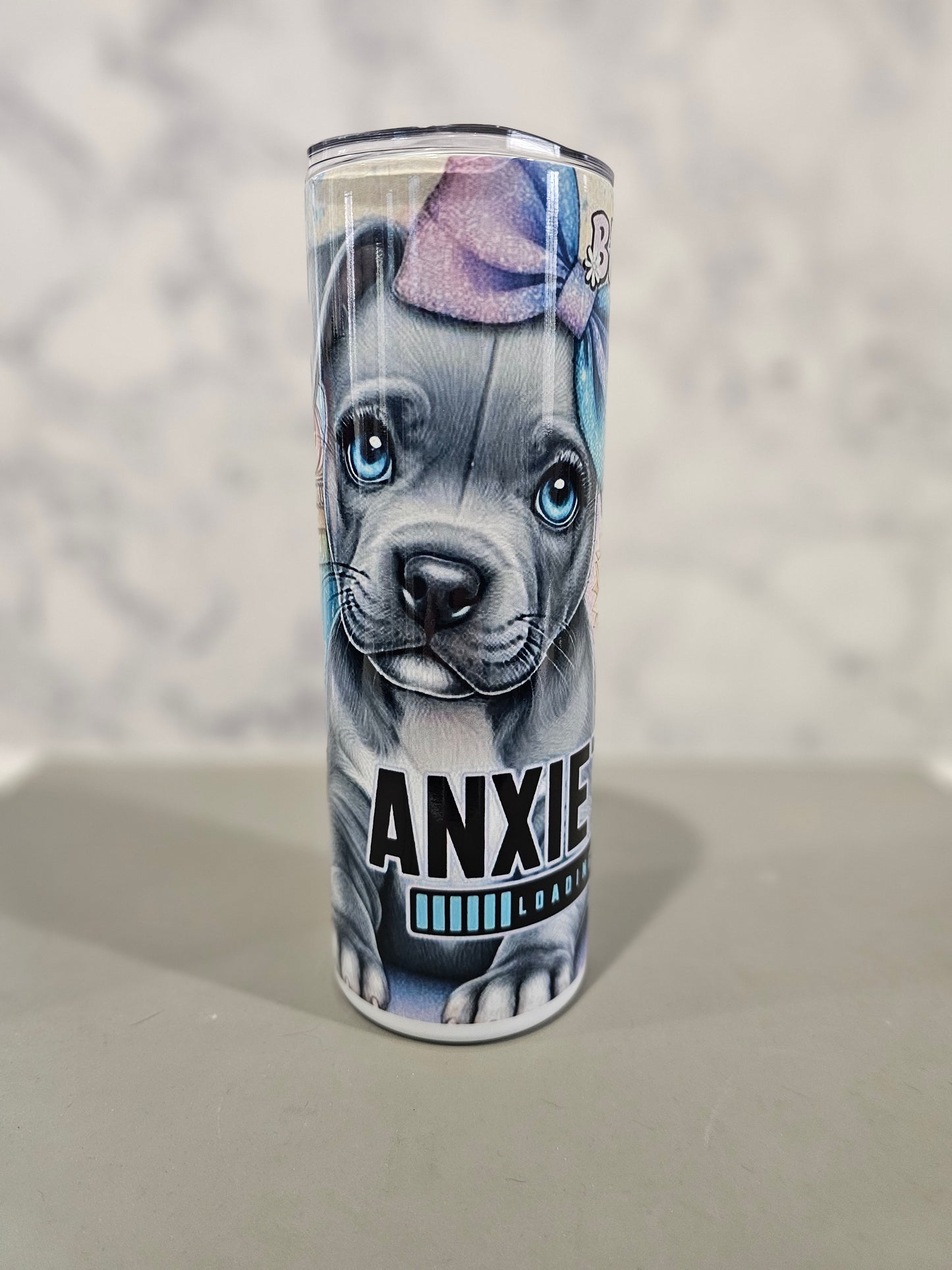 #540 Pittie- Anxiety Loading Tumbler