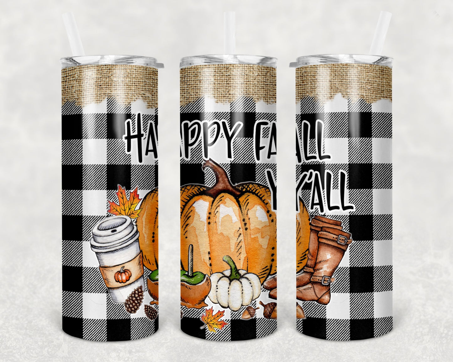 #22 Happy Fall Yall Tumbler