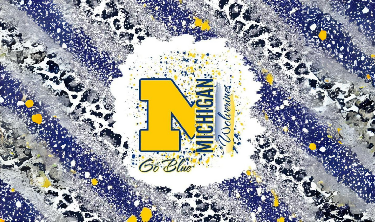 #237 Michigan Go Blue Can Cooler
