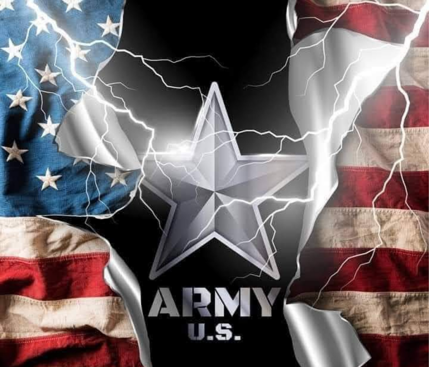 #258 Army American Flag Tumbler