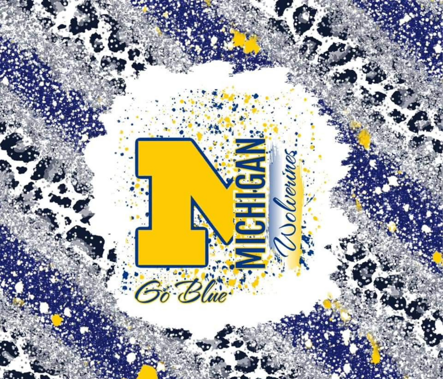 #294 Michigan Wolverines Go Blue Tumbler