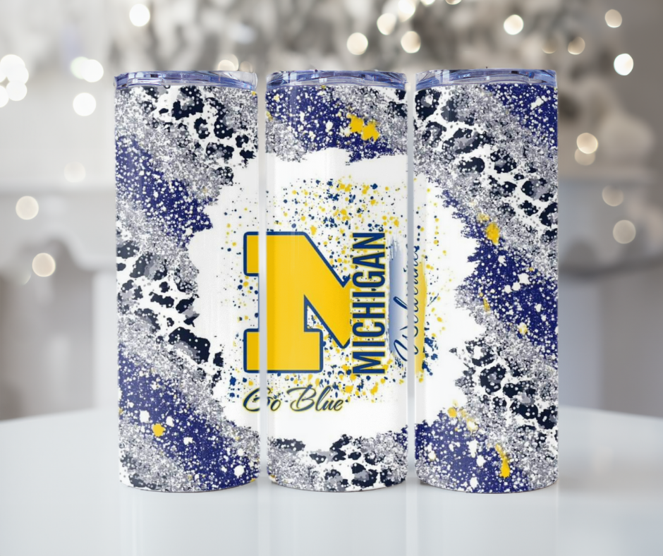 #294 Michigan Wolverines Go Blue Tumbler