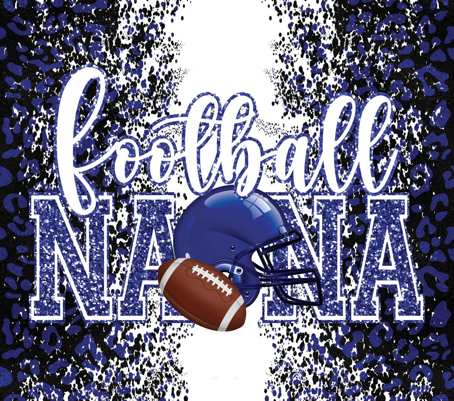 #2 Blue Football Nana Tumbler