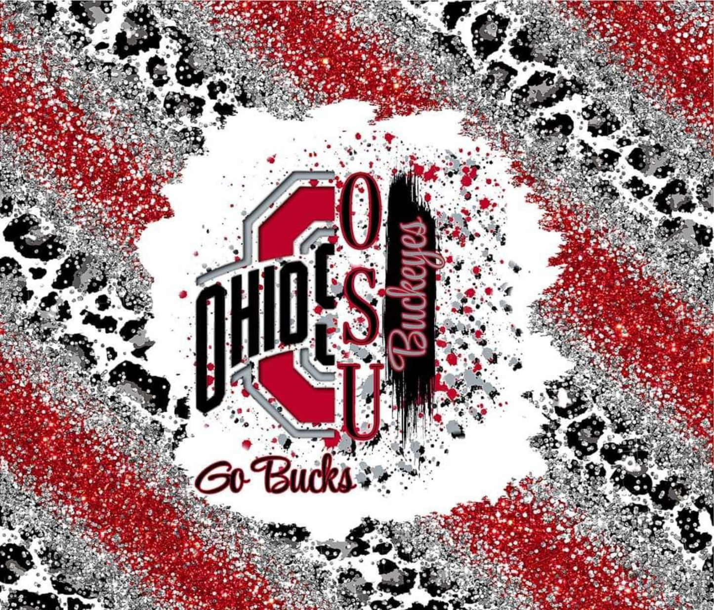 #324 Ohio State Glitter Tumbler