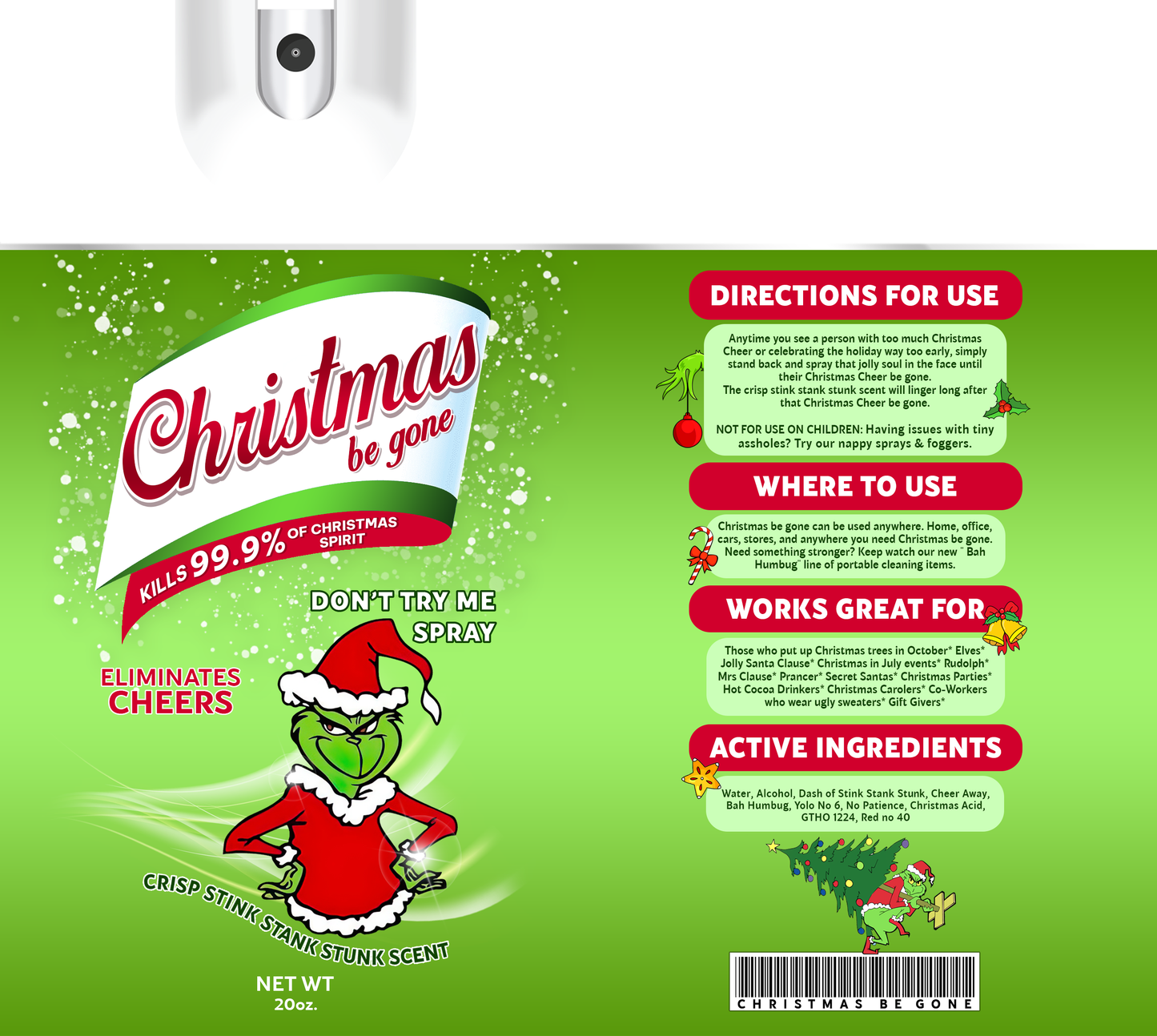 #32 Grinch Christmas Be Gone Tumbler