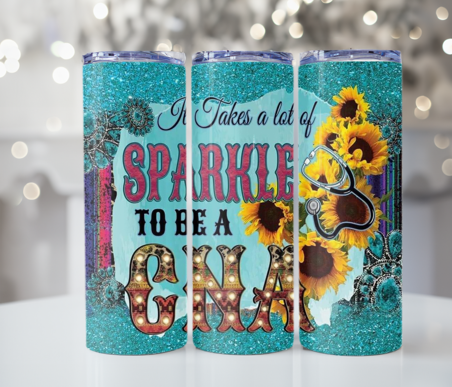 #345 Takes a lot of sparkle to be a CNA Tumbler