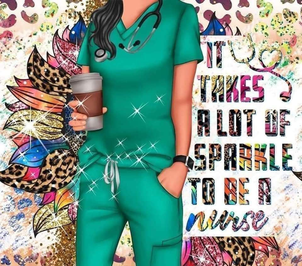 #346 Takes Alot of Sparkle to be a Nurse Tumbler