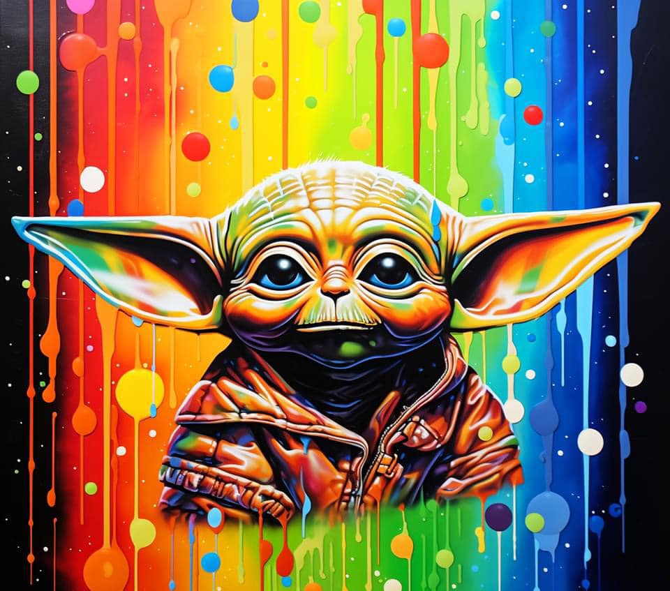 #354 Yoda Colorful Tumbler