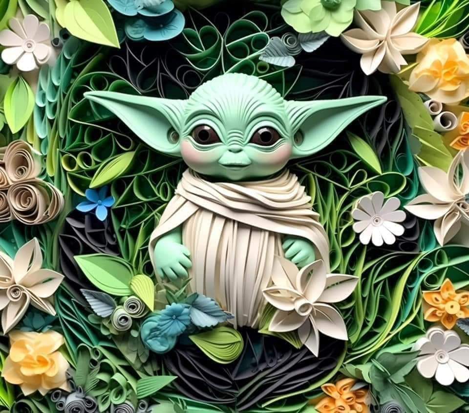 #355 Yoda Flowers Tumbler
