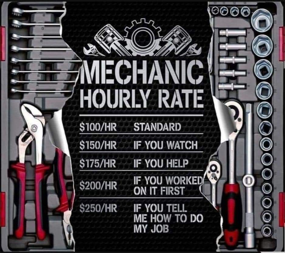 #358 Mechanic Hourly Rate Tumbler