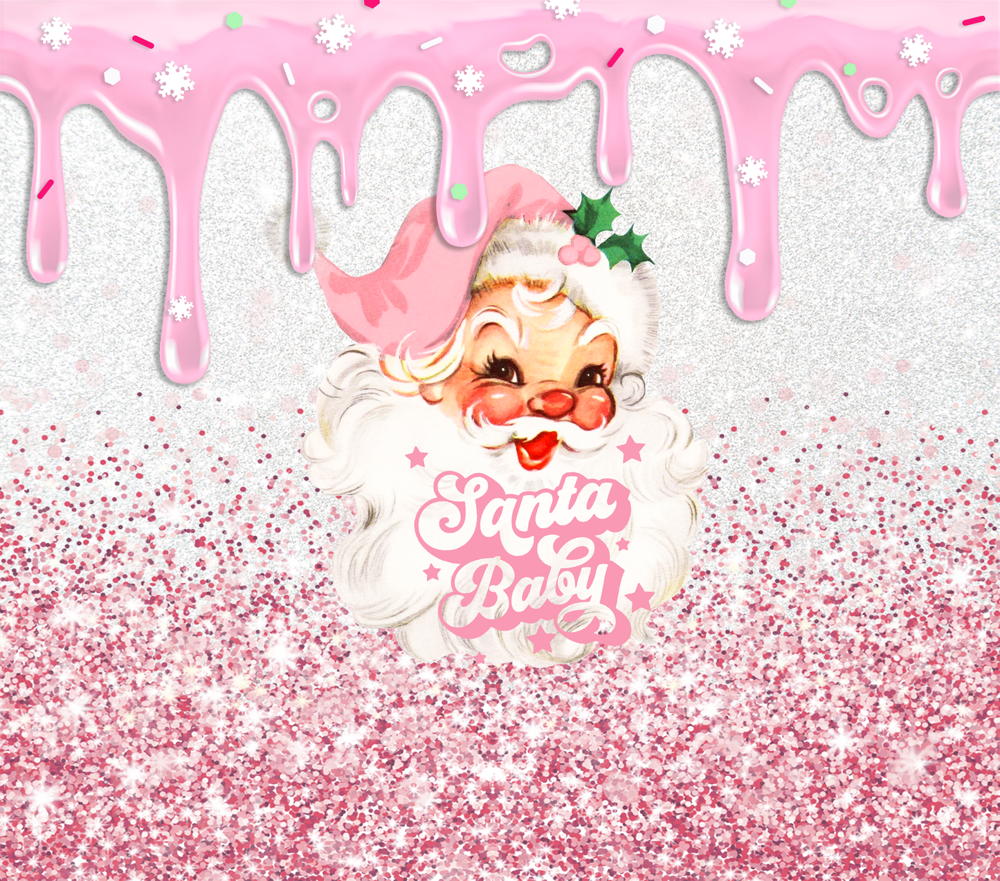 #35 Pink Santa Baby Tumbler