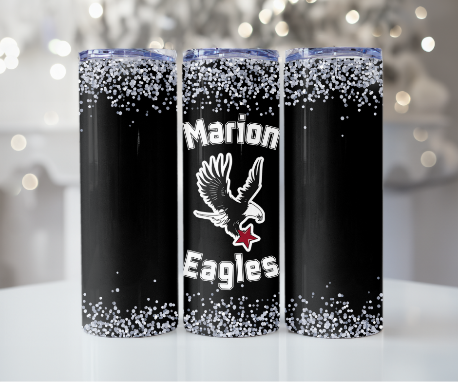 #367 Marion Eagles - Black Eagle Tumbler