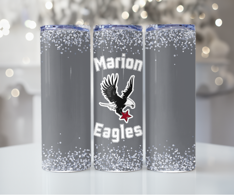 #368 Marion Eagles- Grey Eagle Tumbler