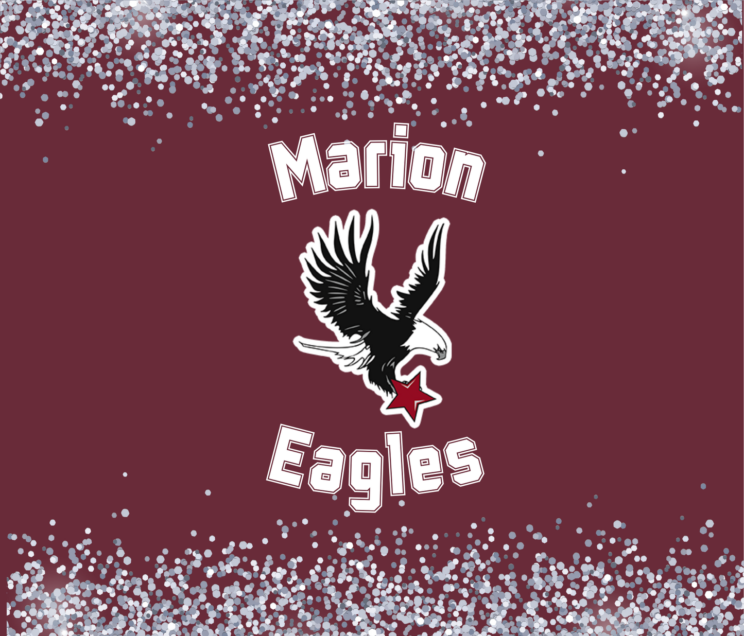 #369 Marion Eagles- Maroon Eagle Tumbler
