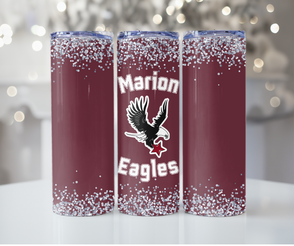 #369 Marion Eagles- Maroon Eagle Tumbler