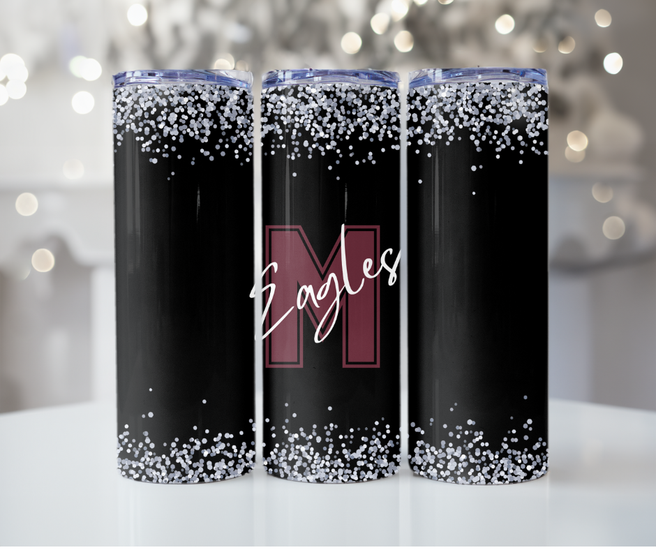 #371 Marion Eagles- Black M Tumbler