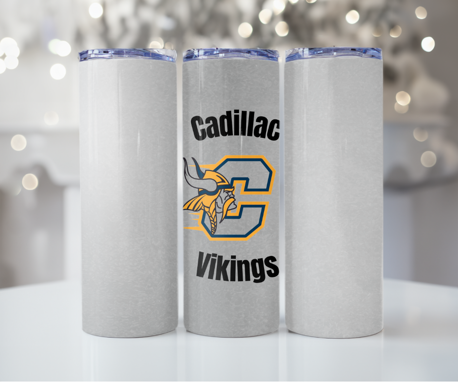 #398 Cadillac Vikings - Steel Tumbler