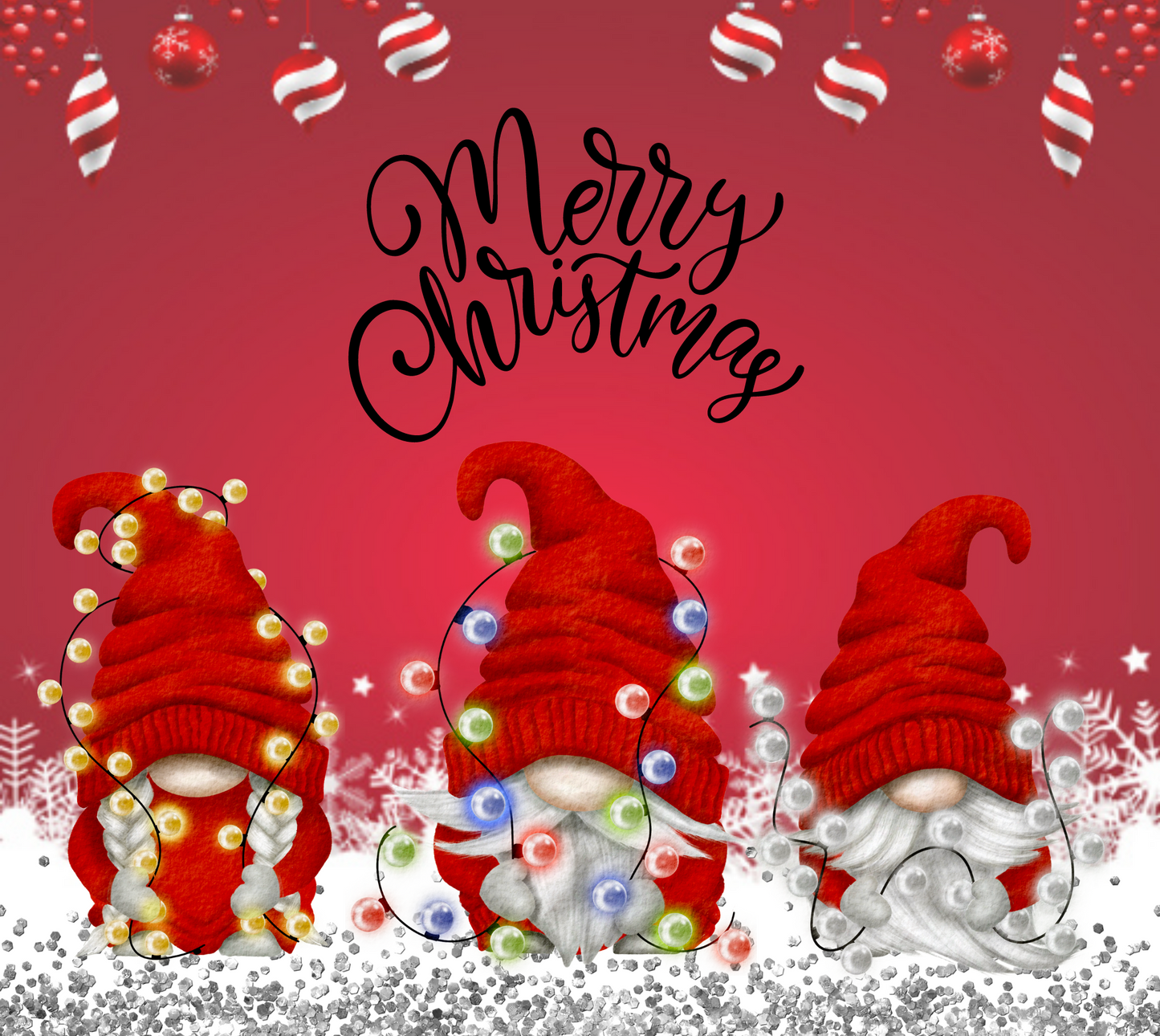 #406 Merry Christmas Gnome Tumbler