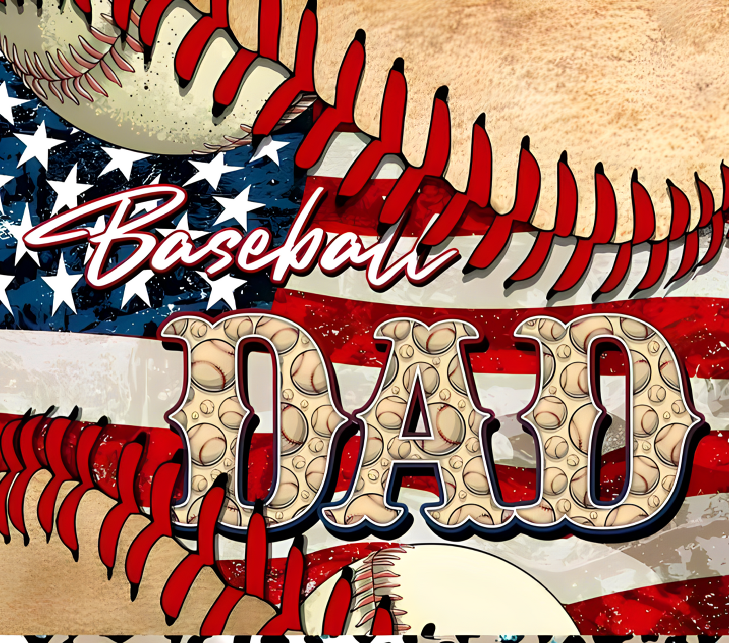 #502 American Baseball Dad Tumbler