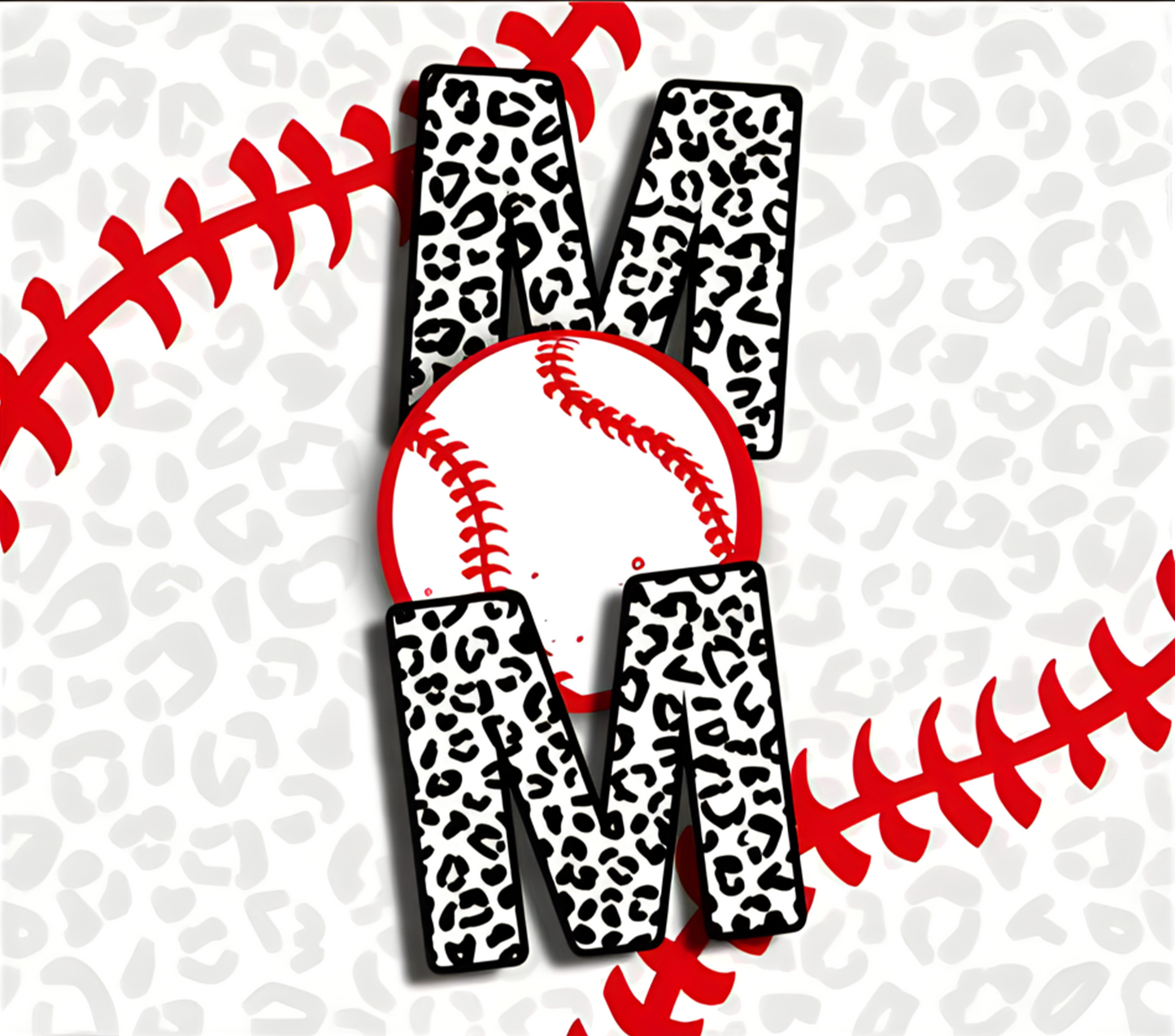 #519 Baseball Mom Cheetah Print Tumbler