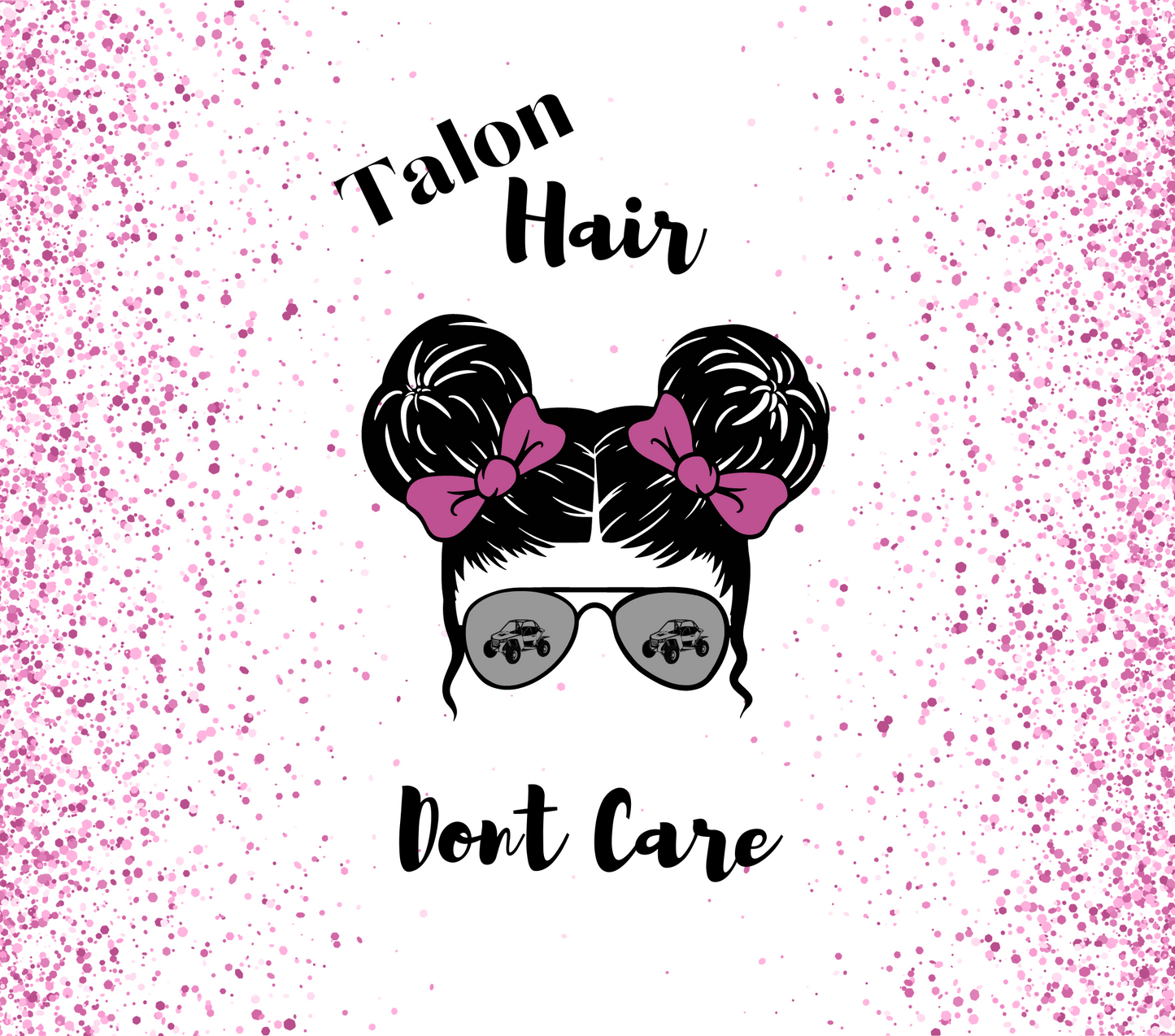 #54 Talon Hair Messy Bun Purple Tumbler