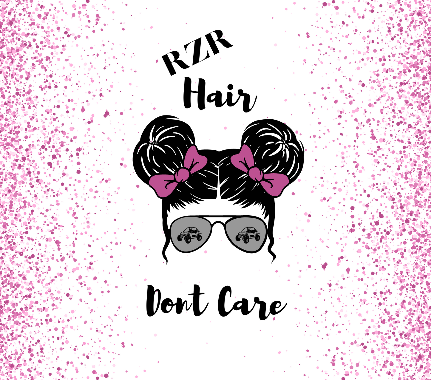#62 RZR Hair Messy Bun Purple Tumbler