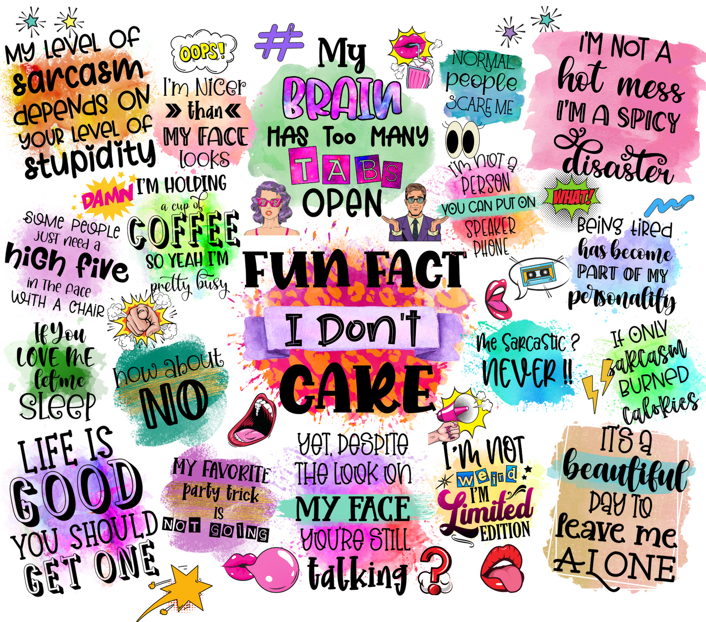 #82 Fun Fact I don't Care Tumbler