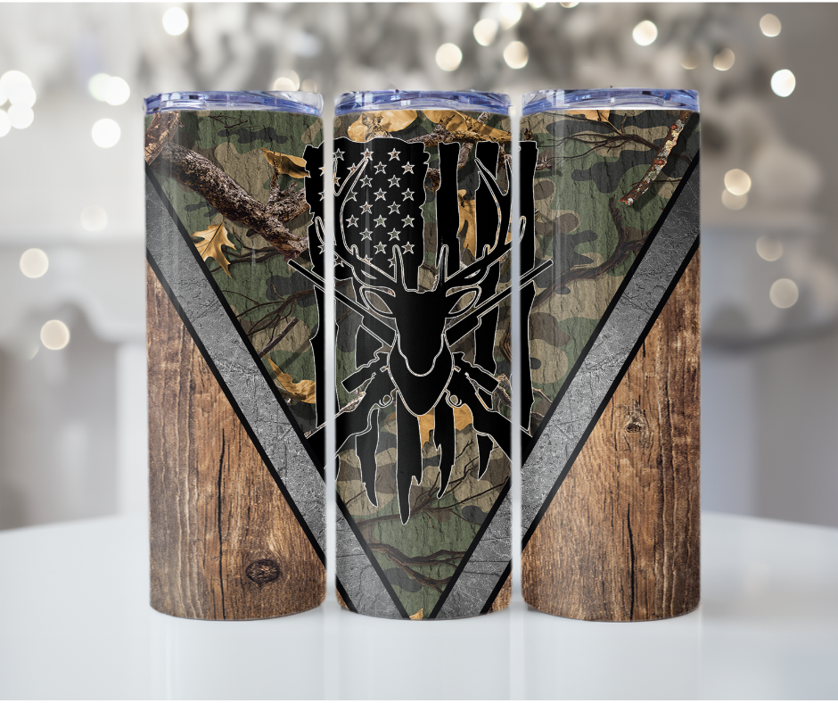 #85 Camo Buck Tumbler