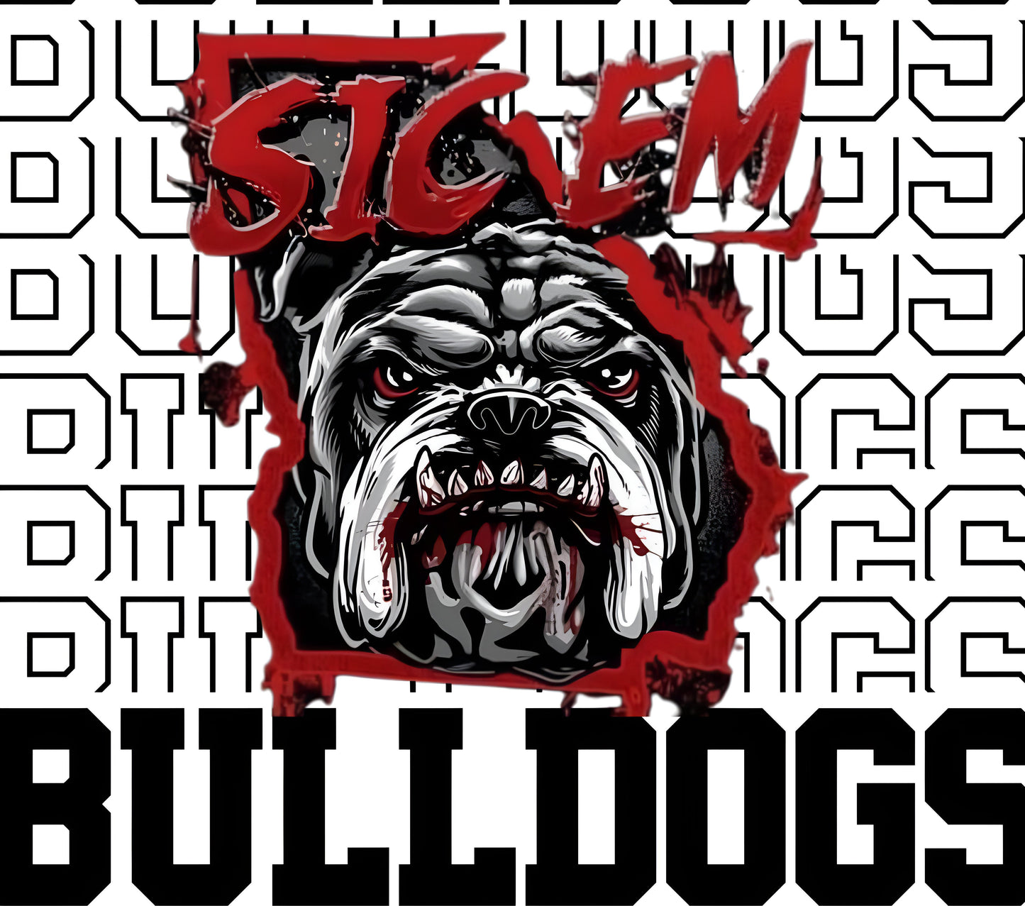 #8 Georgia Bull Dogs Sic Em Tumbler