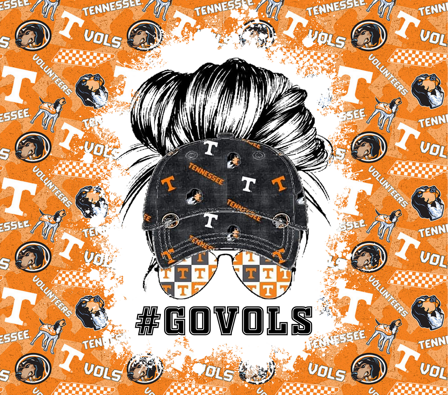 #9 Go Vols University of Tennessee Tumbler