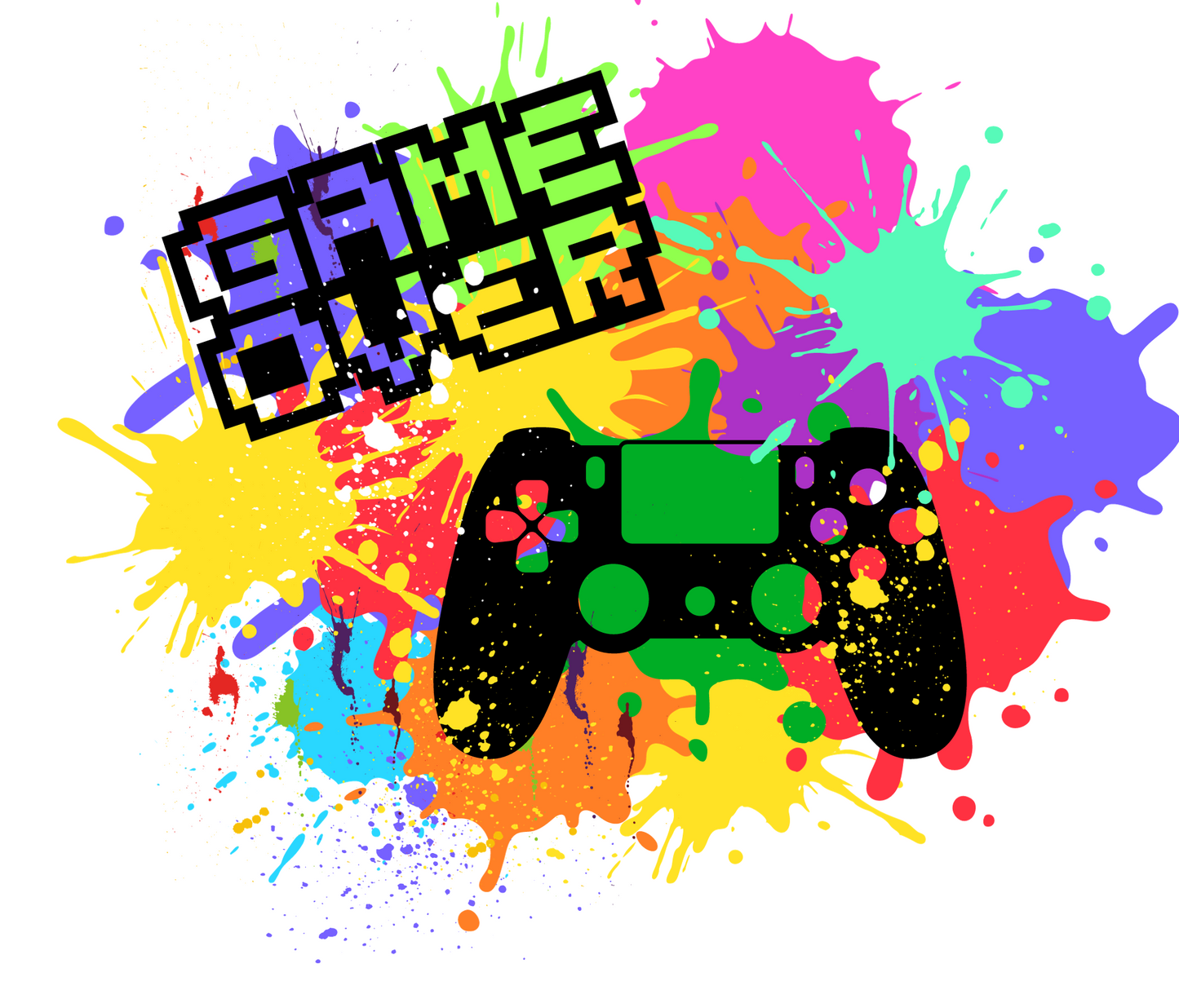#148 Gaming Paint Splash Tumbler