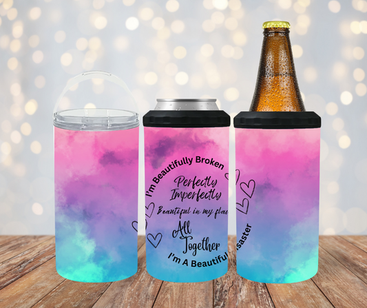 #156 Beautiful Disaster Tye Dye Can Cooler