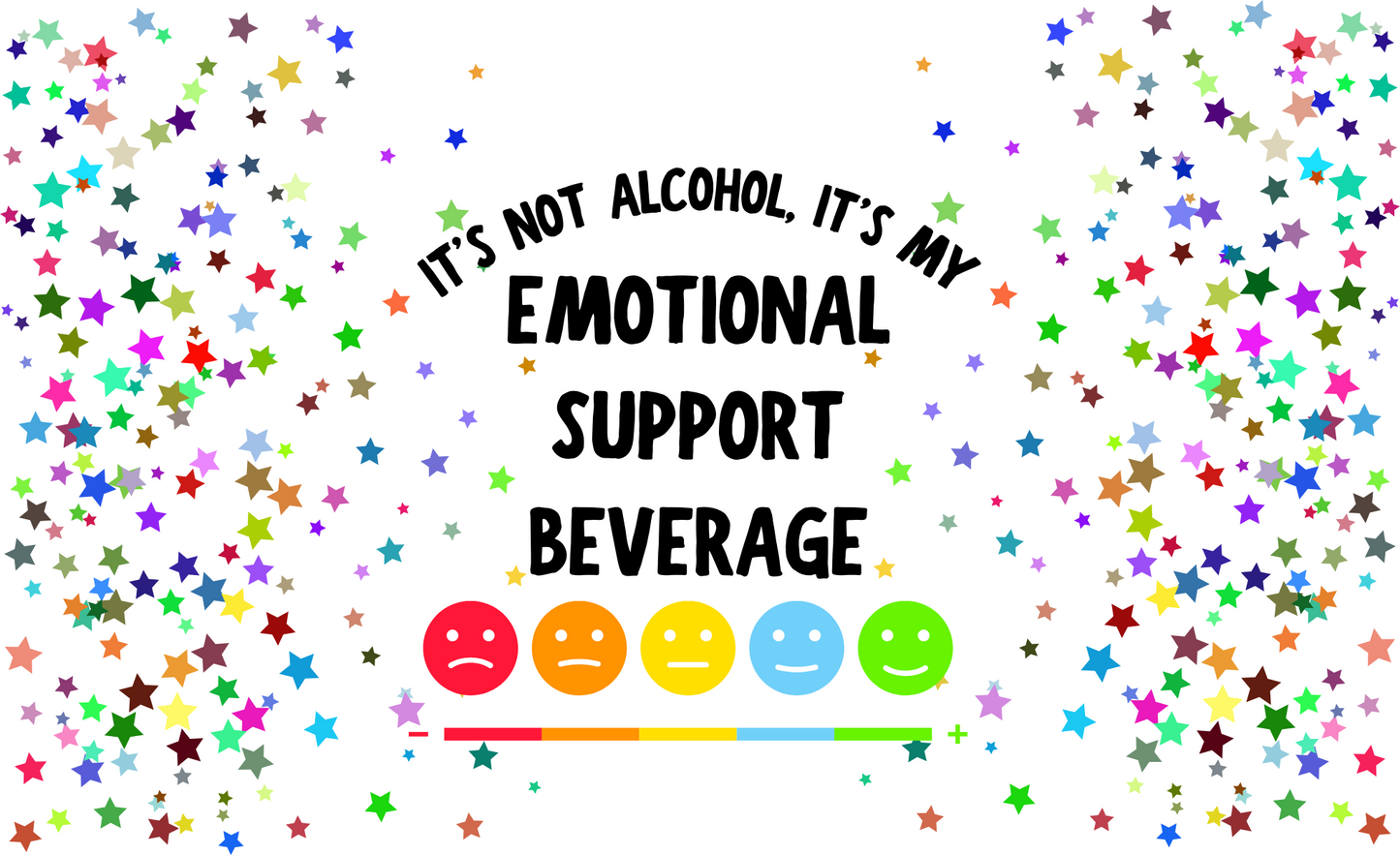#164 Emotional Support Beverage Stars Can Cooler