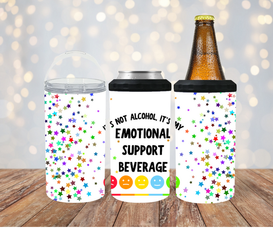 #164 Emotional Support Beverage Stars Can Cooler
