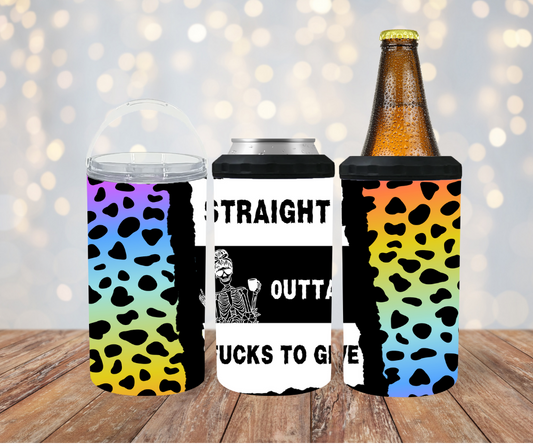 #173 Straight Outta Fucks to Give Colorful Cheeta Can Cooler